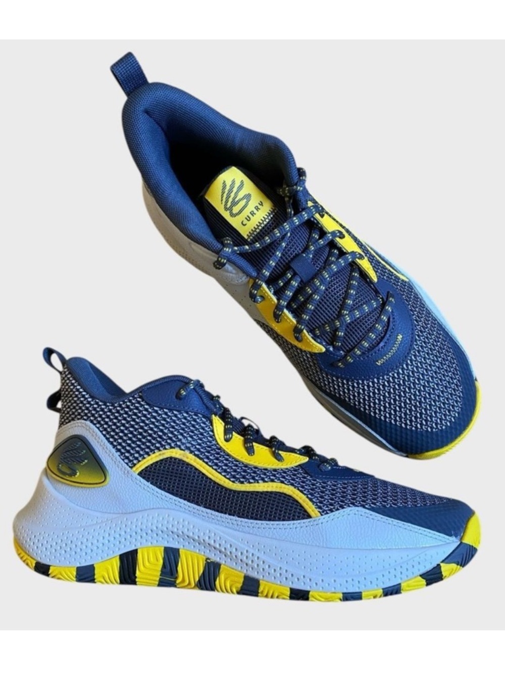 NWB Under Armour Curry 3Z 24 Basketball Shoes Men's 11.5 Women's 13 Grey/Blue